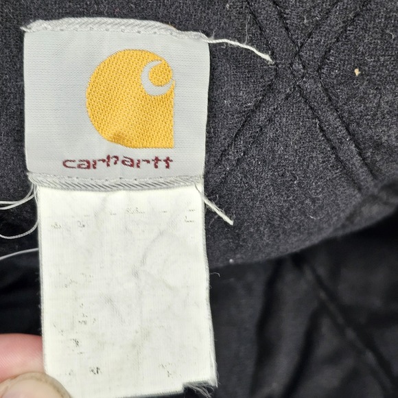 Vintage Carhartt Jacket Mens 2XL Brown Hooded Fleece Lined Workwear Chore Barn - Picture 7 of 11